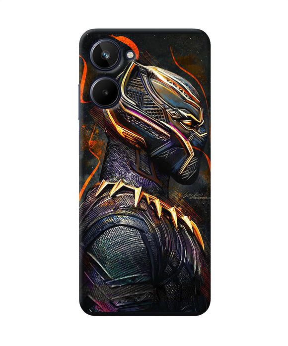 Black panther side face Realme 10 Back Cover