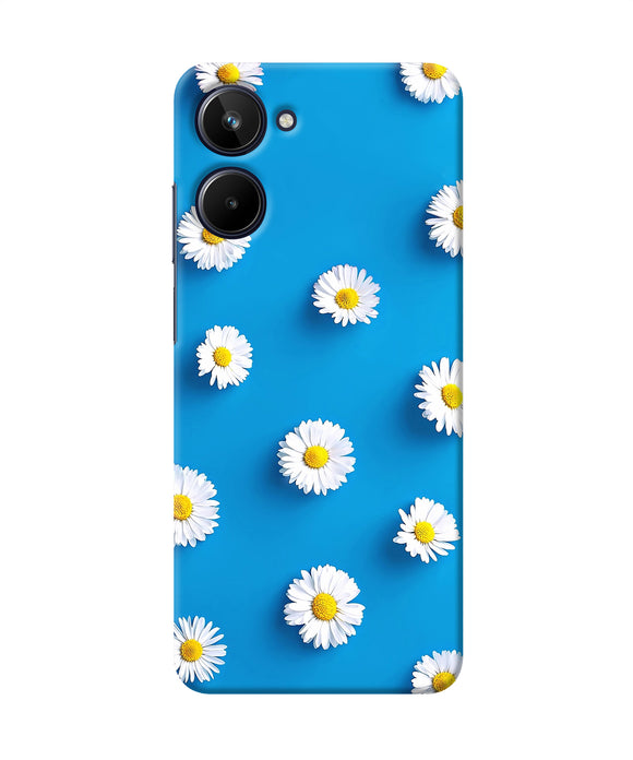 White flowers Realme 10 Back Cover