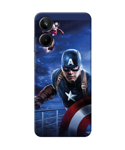 Captain with ironman Realme 10 Back Cover