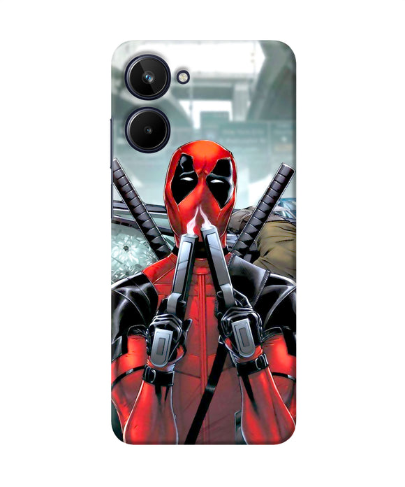 Deadpool with gun Realme 10 Back Cover