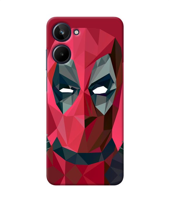 Abstract deadpool full mask Realme 10 Back Cover