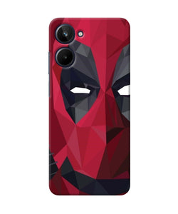 Abstract deadpool half mask Realme 10 Back Cover