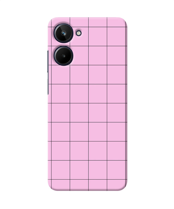 Pink square print Realme 10 Back Cover