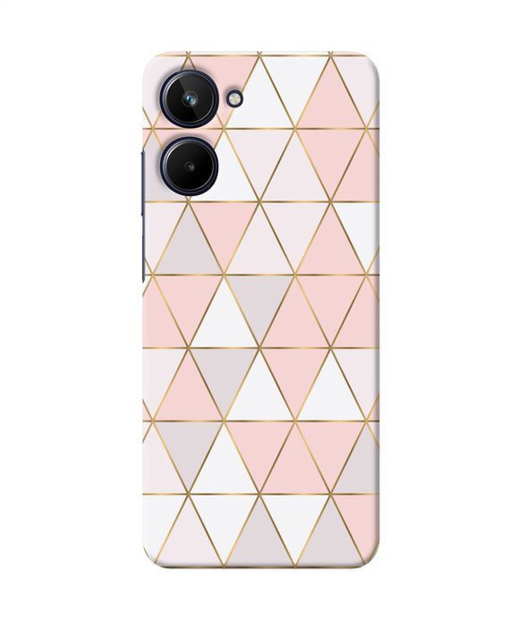 Abstract pink triangle pattern Realme 10 Back Cover