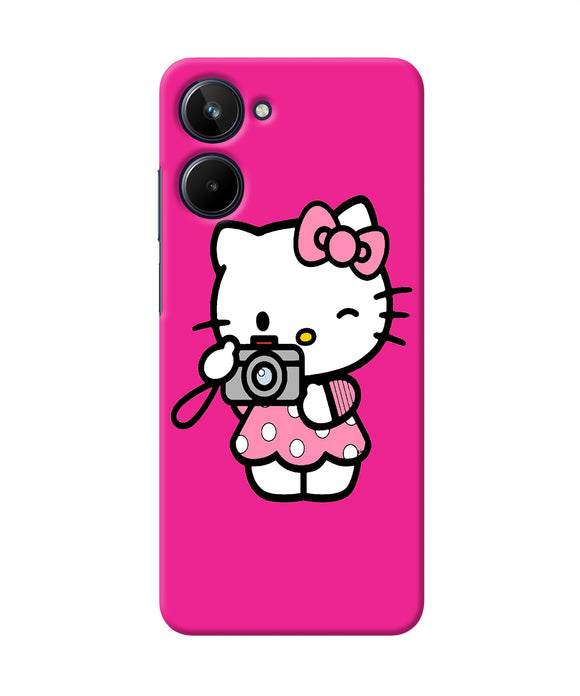 Hello kitty cam pink Realme 10 Back Cover