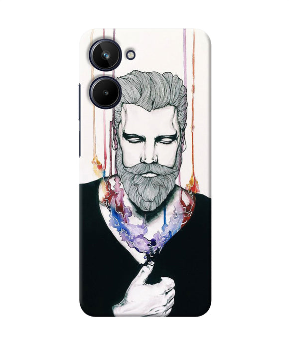 Beard man character Realme 10 Back Cover