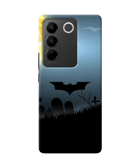 Batman Scary cemetry Vivo V27/V27 Pro Real 4D Back Cover