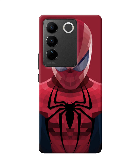Spiderman Art Vivo V27/V27 Pro Real 4D Back Cover