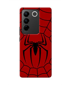 Spiderman Web Vivo V27/V27 Pro Real 4D Back Cover