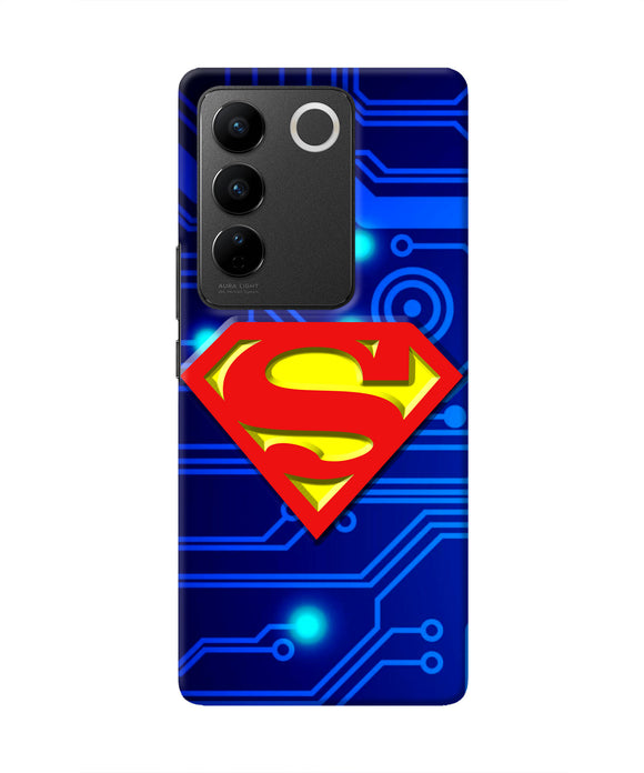 Superman Abstract Vivo V27/V27 Pro Real 4D Back Cover