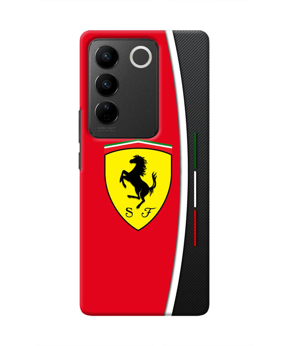 Ferrari Abstract Vivo V27/V27 Pro Real 4D Back Cover
