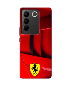 Ferrari Car Vivo V27/V27 Pro Real 4D Back Cover