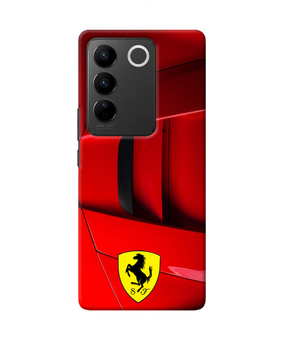 Ferrari Car Vivo V27/V27 Pro Real 4D Back Cover