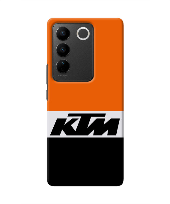 KTM Colorblock Vivo V27/V27 Pro Real 4D Back Cover