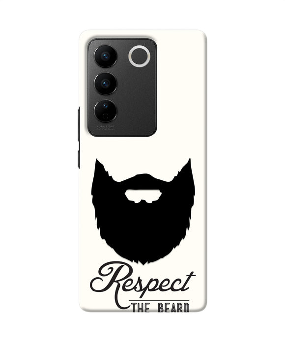 Respect the Beard Vivo V27/V27 Pro Real 4D Back Cover