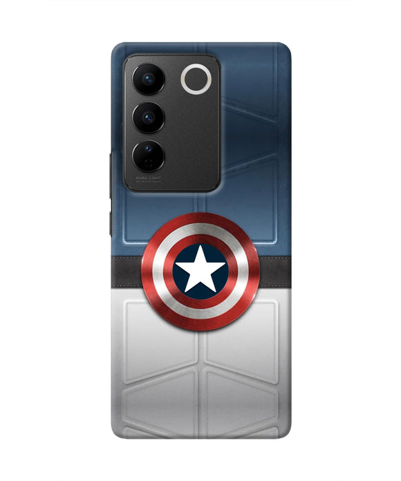 Captain America Suit Vivo V27/V27 Pro Real 4D Back Cover