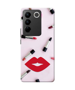 Lips Lipstick Shades Vivo V27/V27 Pro Real 4D Back Cover