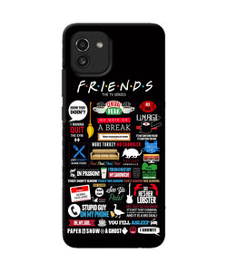 FRIENDS Samsung A03 Back Cover