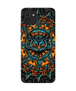 Angry Owl Art Samsung A03 Back Cover