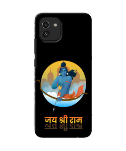 Black Jay Shree Ram Samsung A03 Back Cover