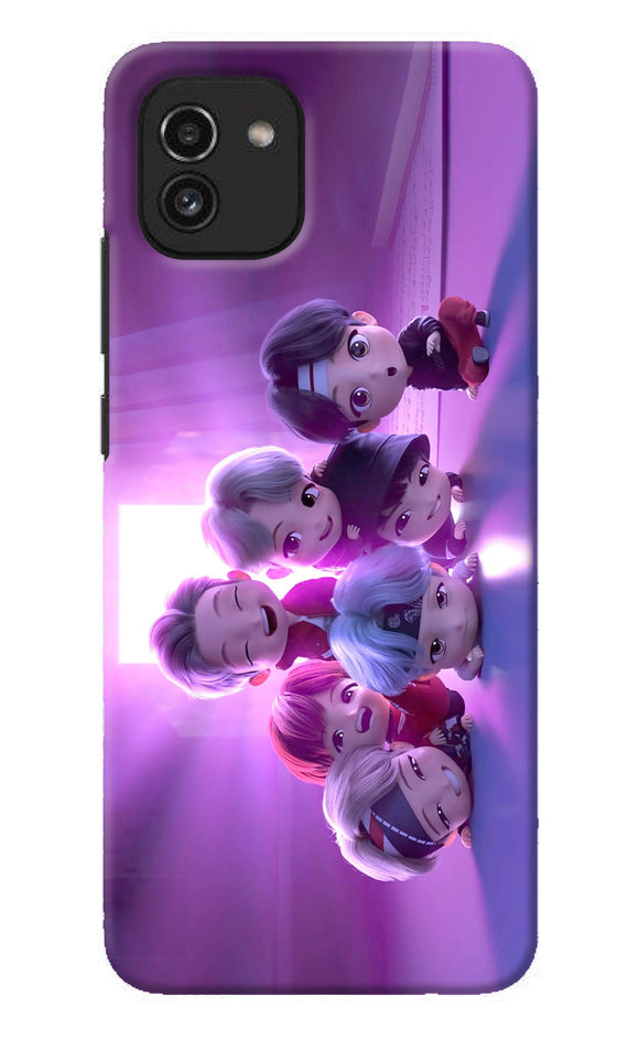 BTS Chibi Samsung A03 Back Cover