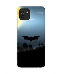 Batman Scary cemetry Samsung A03 Real 4D Back Cover