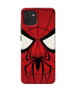 Spiderman Face Samsung A03 Real 4D Back Cover