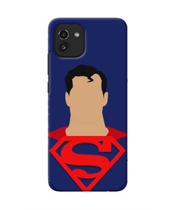 Superman Cape Samsung A03 Real 4D Back Cover