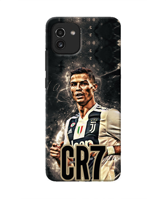 CR7 Dark Samsung A03 Real 4D Back Cover