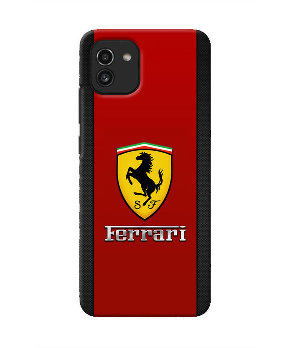 Ferrari Abstract Samsung A03 Real 4D Back Cover