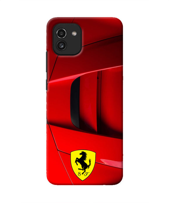 Ferrari Car Samsung A03 Real 4D Back Cover