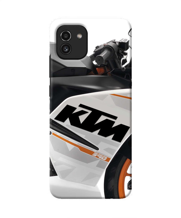 KTM Bike Samsung A03 Real 4D Back Cover