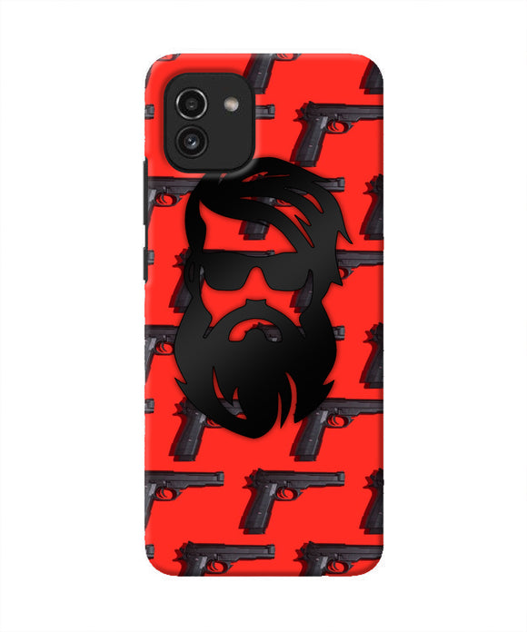 Rocky Bhai Beard Look Samsung A03 Real 4D Back Cover