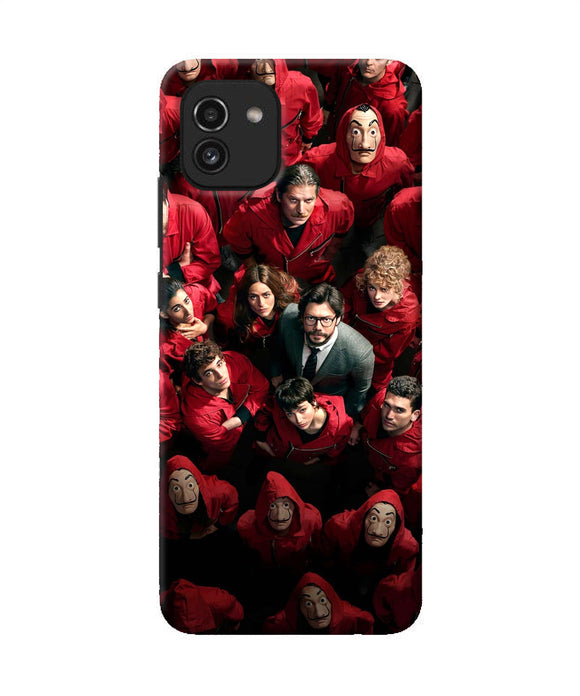 Money Heist Professor with Hostages Samsung A03 Back Cover