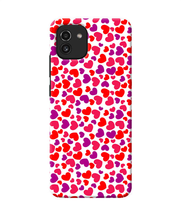 Heart print Samsung A03 Back Cover
