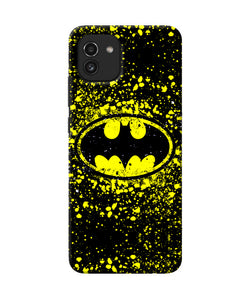 Batman last knight print yellow Samsung A03 Back Cover