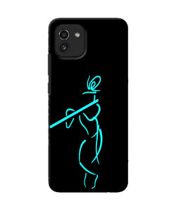 Lord krishna sketch Samsung A03 Back Cover