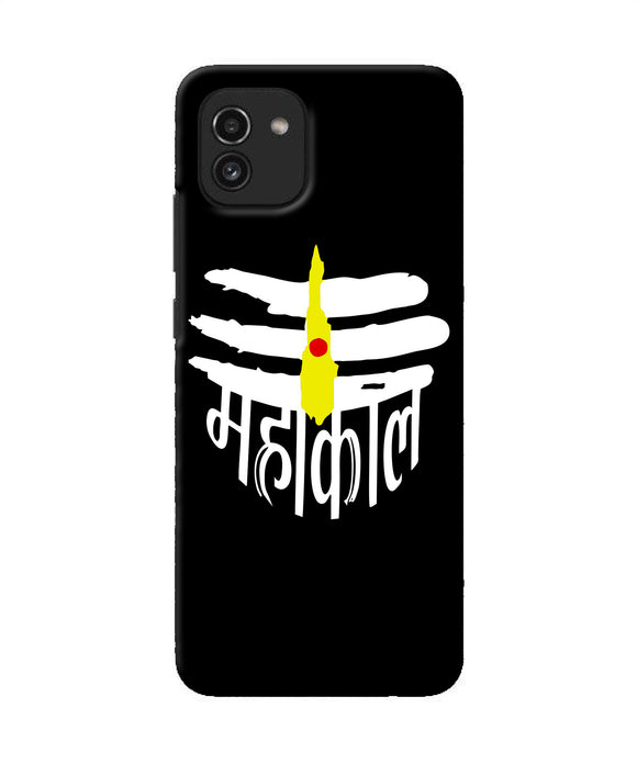 Lord mahakal logo Samsung A03 Back Cover