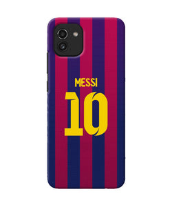 Messi 10 tshirt Samsung A03 Back Cover