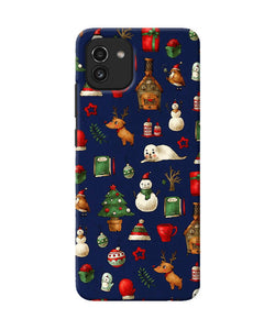 Canvas christmas print Samsung A03 Back Cover