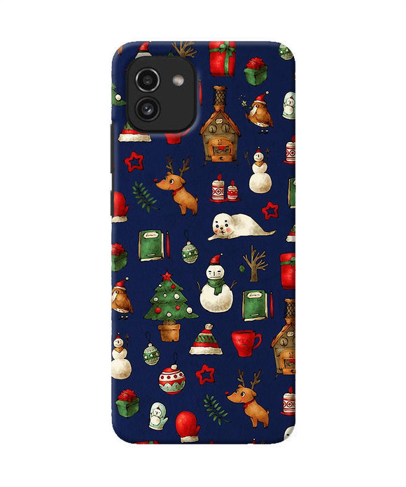 Canvas christmas print Samsung A03 Back Cover