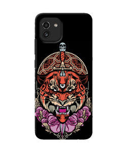 Abstract tiger Samsung A03 Back Cover