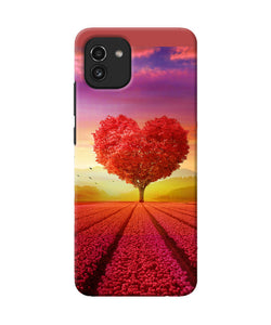 Natural heart tree Samsung A03 Back Cover