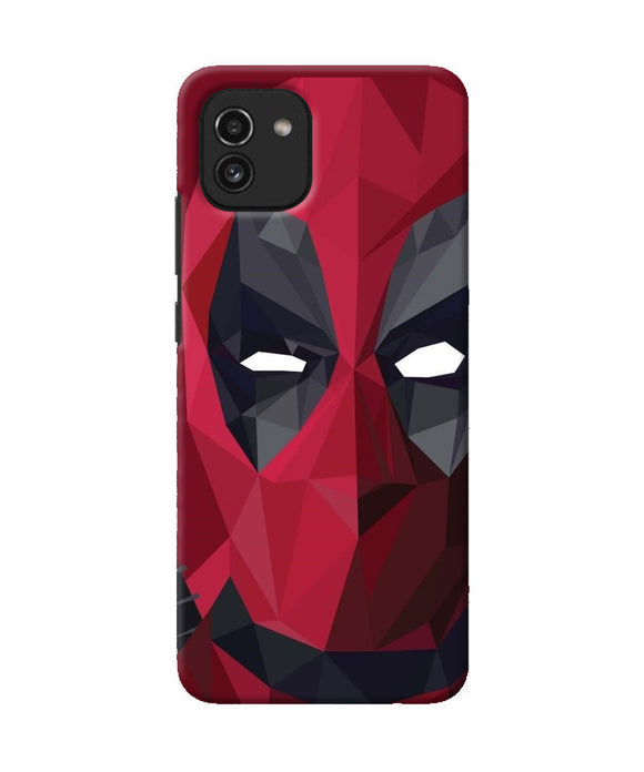 Abstract deadpool mask Samsung A03 Back Cover