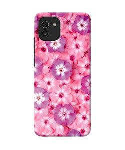 Natural pink flower Samsung A03 Back Cover