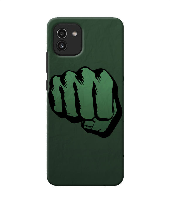Hulk smash logo Samsung A03 Back Cover