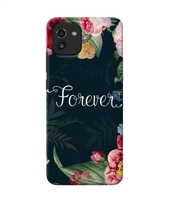 Forever flower Samsung A03 Back Cover