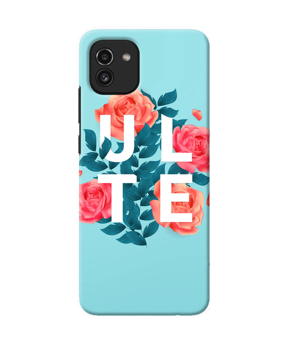 Soul mate two Samsung A03 Back Cover