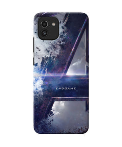 Avengers end game poster Samsung A03 Back Cover