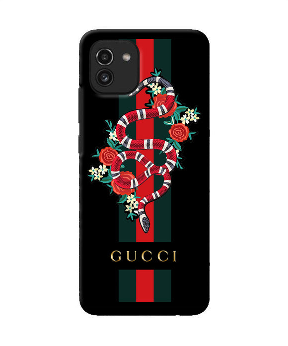 Gucci poster Samsung A03 Back Cover